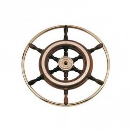 4645550 RUOTA TIMONE D500 CIRCLE MOGANO/OTTONE Ruote...