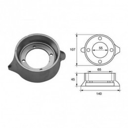 5120025 ANODO MOTORE VOLVO Collare Volvo Sail Drive 110