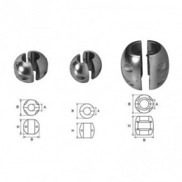 5150028 ANODO COLLARE ASSE STD D28 Anodi a Collare Standard