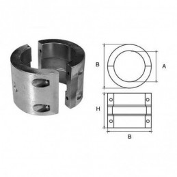 5155070 ANODO COLLARE ASSE LARGE D70 Anodi a Collare Large