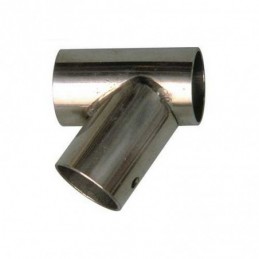 0634322 RACCORDO D22 ANGLED STAMP INOX LEFT Giunto T 60°