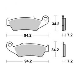 WG-7294-F4C PASTIGLIE WRP GASGAS 300 EC (00-20) ANTERIORI...