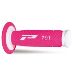 PG-791-243 COPPIA MANOPOLE PRO GRIP 791 - BIANCO FUXIA FLUO