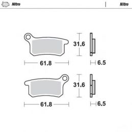 MM-094621 PASTIGLIE MOTO MASTER KTM 85 SX (04-11)...