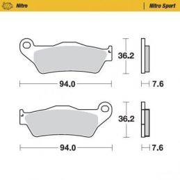 MM-093022 PASTIGLIE MOTO MASTER KTM 125 SX (96-22)...