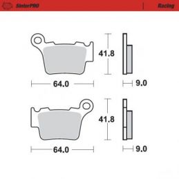 MM-094411 PASTIGLIE MOTO MASTER SHERCO 450 SEF-R (15-21)...