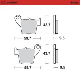 MM-094311 PASTIGLIE MOTO MASTER HONDA CR 250 (02-07)...