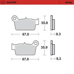 MM-094511 PASTIGLIE MOTO MASTER SUZUKI RMZ 450 (05-21)...