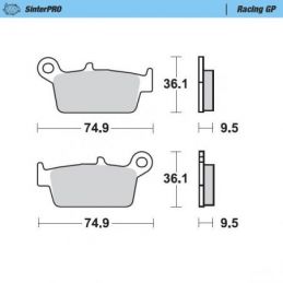 MM-091812 PASTIGLIE MOTO MASTER SUZUKI RM 125 (96-12)...