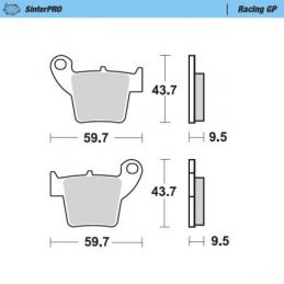 MM-094312 PASTIGLIE MOTO MASTER HONDA CRF 250 X (04-17)...