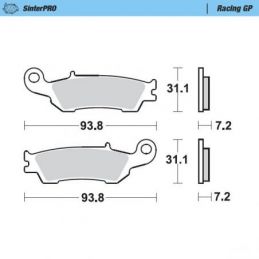 MM-094912 PASTIGLIE MOTO MASTER YAMAHA WR 450 F (16-20)...