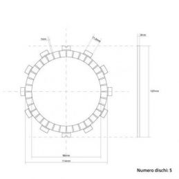 FCC.0045 DISCHI FRIZIONE GUARNITI FCC SUZUKI RM 85 (02-21)