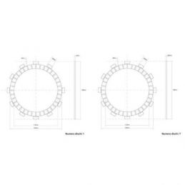 FCC.0162 DISCHI FRIZIONE GUARNITI FCC YAMAHA WR 400 F...