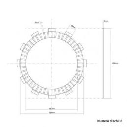 FCC.0015 DISCHI FRIZIONE GUARNITI FCC GASGAS 125 EC (00-13)