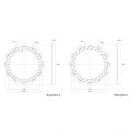 FCC.0133 DISCHI FRIZIONE GUARNITI FCC KAWASAKI KX 125...