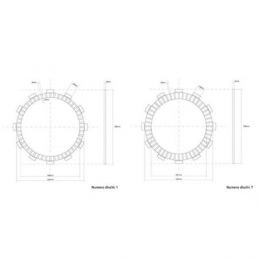 FCC.0171 DISCHI FRIZIONE GUARNITI FCC HONDA CRF 250 R...