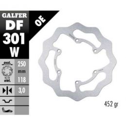 DF301W DISCO FRENO GALFER WAVE SUZUKI RM 125 (89-12)...