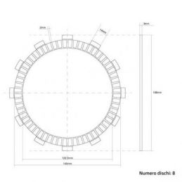 FCC.0037 DISCHI FRIZIONE GUARNITI FCC SUZUKI RM 250 (03-05)