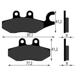 647079 PASTIGLIE POSTERIORE PIAGGIO BEVERLY 350 IE SPORT...