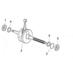 1A013591R01 ALBERO MOTORE COMPLETO CAT 1 ORIGINALE...