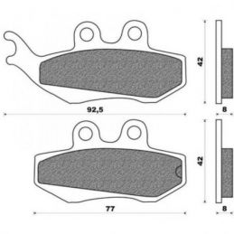 651253 COPPIA PASTIGLIE FRENO ORIGINALE PIAGGIO BEVERLY...