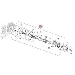 CM316301 PULEGGIA CONDOTTA COMPLETA DI FRIZIONE PIAGGIO X...