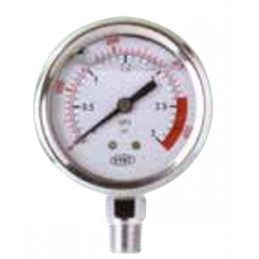Manometro attacco radiale scala 0 - 16 bar/psi, att. 1/4”