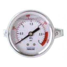Manometro attacco posteriore scala 0 - 16 bar/psi, att. 1/4"
