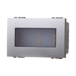 ETTROIT Lampada Led Segnapasso 3P 220V Grigio 3000K...