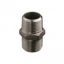 1438502 NIPPLE INOX316 3/8 " Nipple M-M Inox