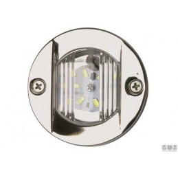 2111607 FANALE POPPA ROUND WHITE LED INOX Fanale di Poppa...