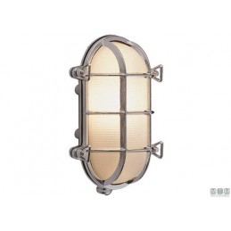 2147222 PLAFONIERA OVAL CAGE 235X165 OTTONE CR Lampade...