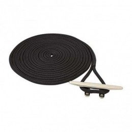 3101450 DOCK LINE BLACK 10MM X 6M Treccia Mooring Nero...