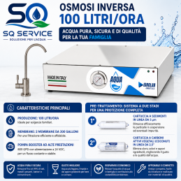 Depuratore acqua Pro Box Slim Sottolavello 100 osmosi...