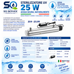 Sterilizzatore UV 25 w -SDE