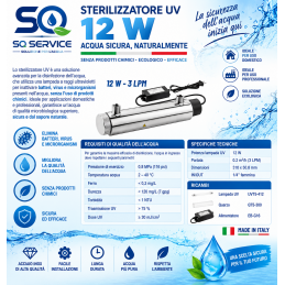 Sterilizzatore UV 12 w -SDE