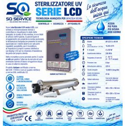 Sterilizzatore UV AISI 316 -3X80W - Quadro LCD