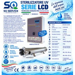 Sterilizzatore UV AISI 316 -4X80W - Quadro LCD