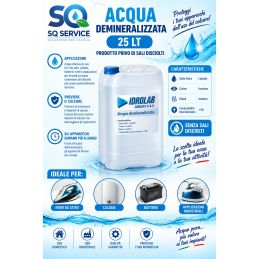 Acqua Demineralizzata 25 litri