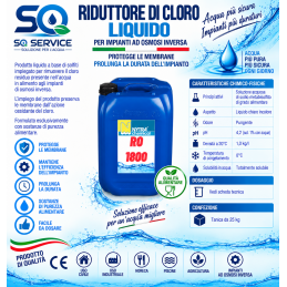 NYTRA RO 1800 - Riduttore cloro liquido per osmosi...
