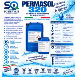 Permasol 320 Detergente per Membrane, Bidone da 20 Kg