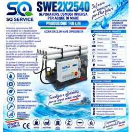 Depuratore Osmosi inversa per acque di mare c/2 membrana...