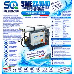 Depuratore Osmosi inversa per acque di mare c/2 membrana...