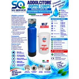 Addolcitore Acqua Doppio corpo 18 lt resina- Anticalcare