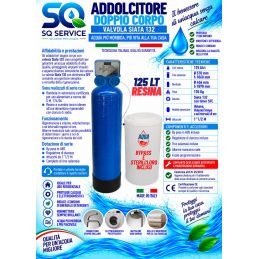 Addolcitore Acqua Doppio corpo 125 lt resina- Anticalcare