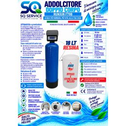 Addolcitore Acqua Doppio corpo 18 lt resina- Anticalcare