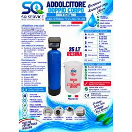 Addolcitore Acqua Doppio corpo 40 lt resina- Anticalcare