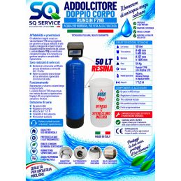 Addolcitore Acqua Doppio corpo 50 lt resina- Anticalcare