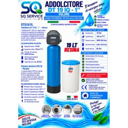 Addolcitore Acqua Doppio corpo 19 lt resina- Anticalcare