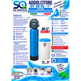 Addolcitore Acqua Doppio corpo 38 lt resina- Anticalcare